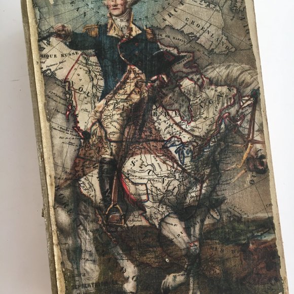 Storage Box Book Vintage Storage Book George Washington Cloth Cover Large Book - Picture 8 of 8